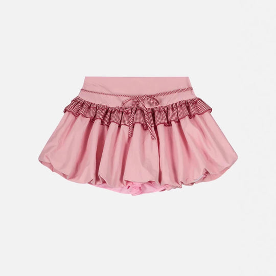 Damen Rüschenrock mit hoher Taille und verspielten Details EB