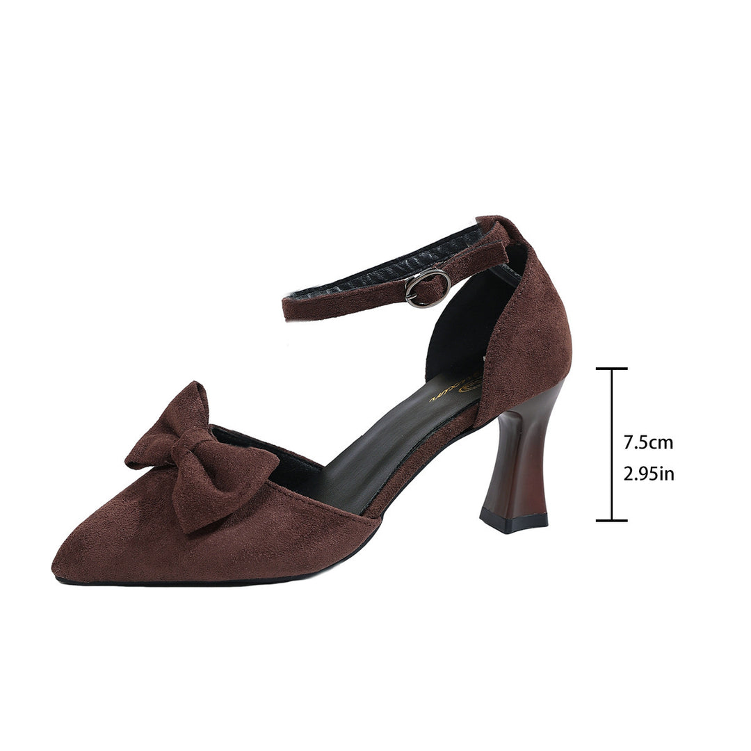 Damen Slingback Pumps mit modischem Schleifen-Detail EB