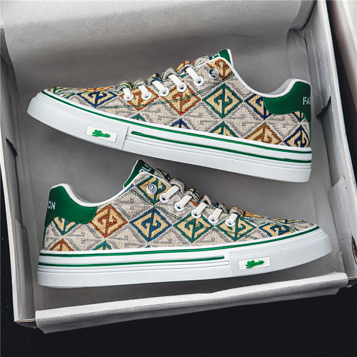 Damen Modische Sneaker mit geometrischem Muster EB