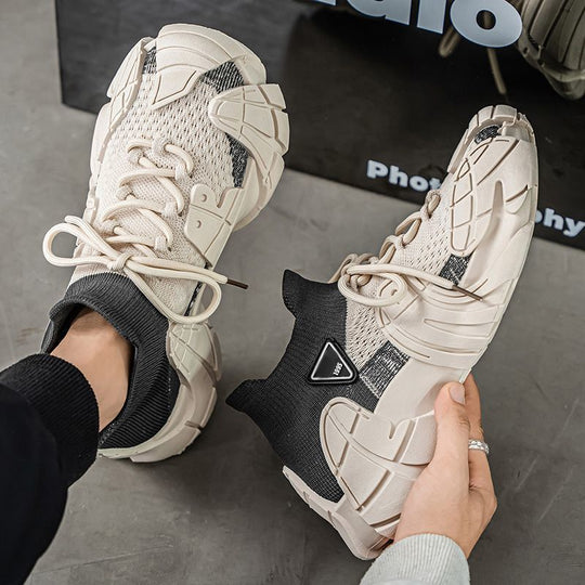 Damen Sportliche Sneakers mit elastischem Strickoberteil und innovativer Sohlenkonstruktion EB