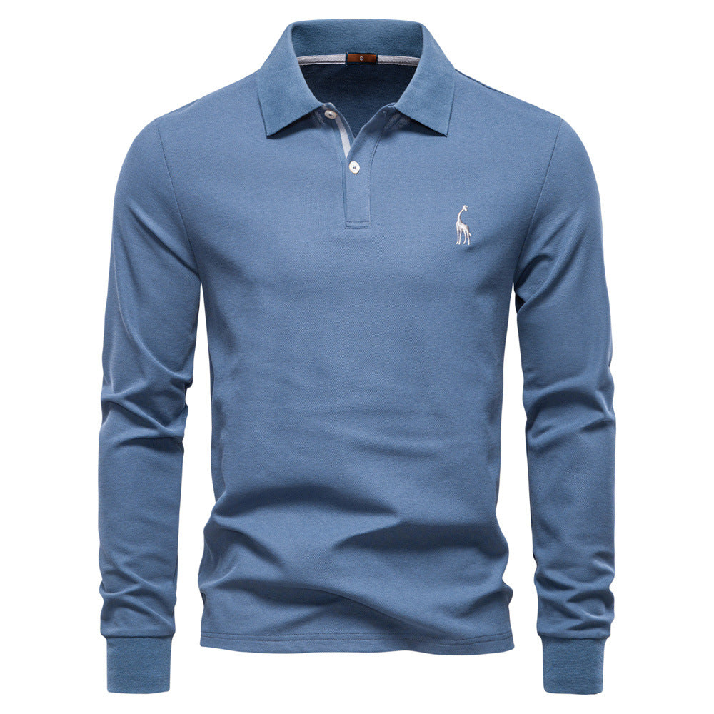 Herren Poloshirt mit klassischer Passform und kontrastierendem Kragen EB