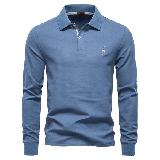 Herren Poloshirt mit klassischer Passform und kontrastierendem Kragen EB
