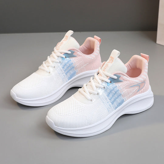 Damen Alltags sneakers mit atmungsaktiver Mesh-Oberfläche und dämpfender Sohle EB