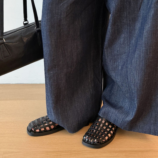 Damen Schicke Riemensandalen im modernen Flechtdesign EB