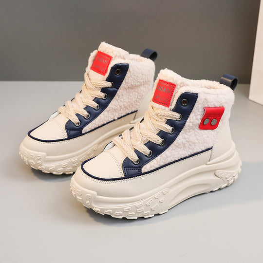 Damen Winterliche Sneakers mit kuscheligem Innenfutter und rutschfester Sohle EB