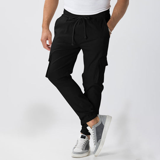 Herren Cargo-Hose mit elastischem Bund und praktischen Seitentaschen EB