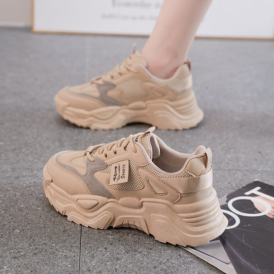 Damen Sportliche Chunky Sneakers mit dämpfendem Komfort und atmungsaktiver Obermaterialstruktur EB