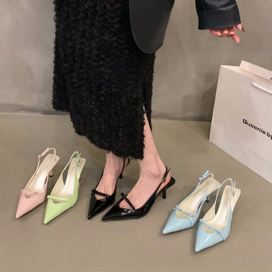 Damen Slingback-Pumps mit spitzem Design und elegantem Absatz EB