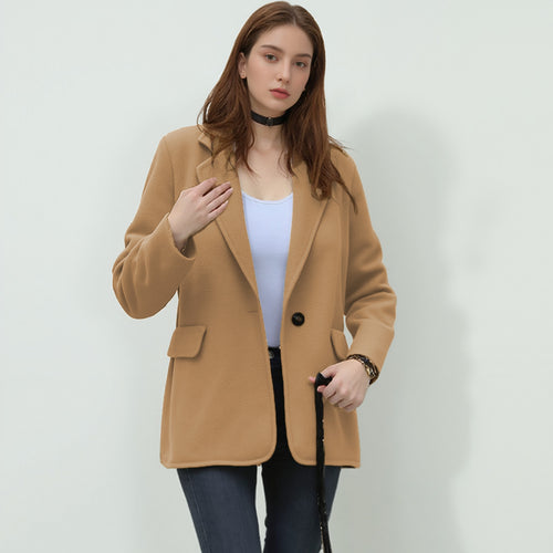 Damen eleganter Softblazer mit taillierter Passform EB