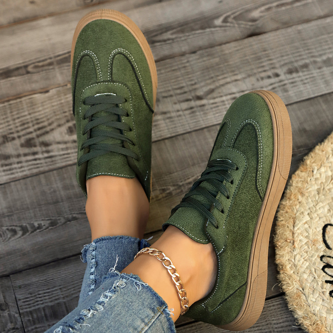 Damen modische Freizeitsneaker aus hochwertigem Textil EB
