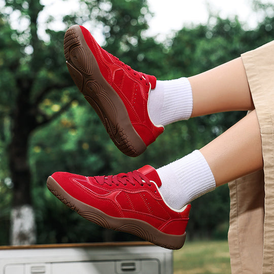 Damen Sportliche Sneaker mit atmungsaktivem Obermaterial und stabiler Sohle EB