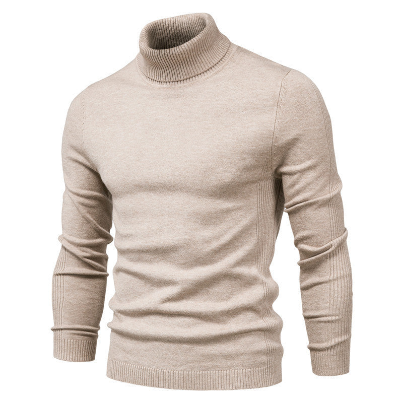 Herren eleganter Rollkragenpullover aus feinem Strick EB