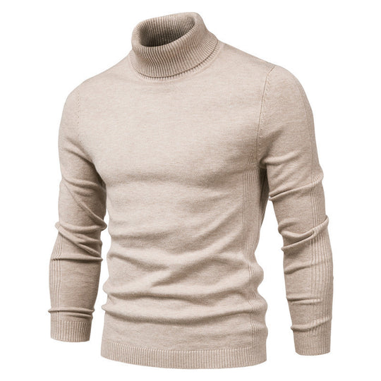 Herren eleganter Rollkragenpullover aus feinem Strick EB
