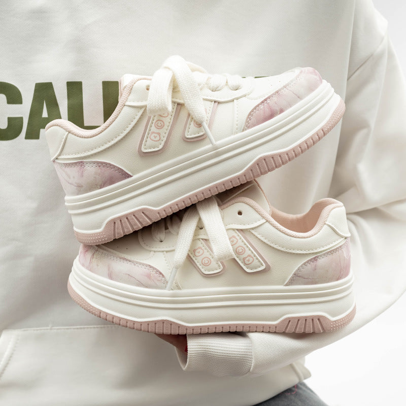 Damen Sportliche Sneakers mit verspielt floralem Design und gepolsterter Sohle EB