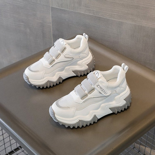 Damen Chunky Sneakers mit extra rutschfester Sohle und atmungsaktiver Mesh-Oberfläche EB