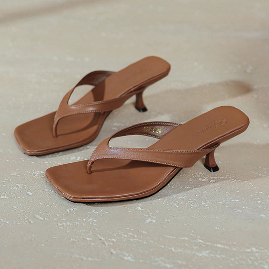 Damen elegante Plateau-Sandaletten mit modischem Riemen EB