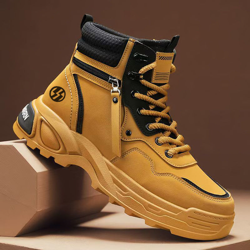 Damen hochgeschnittene Winterstiefel mit strapazierfähigem Obermaterial und rutschfester Sohle EB
