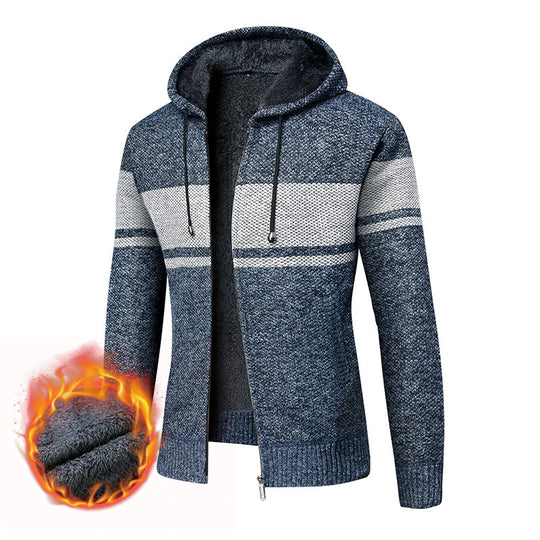 Damen bequemer und kuscheliger Fleece-Hoodie mit Reißverschluss EB