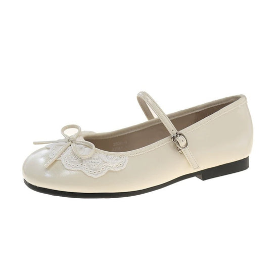 Damen Elegante und verspielte Ballerinas mit Schleifen-Detail EB