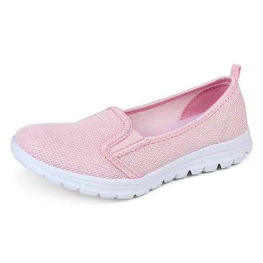 Damen Slip-On Freizeitschuhe mit atmungsaktiver Netzoberfläche EB