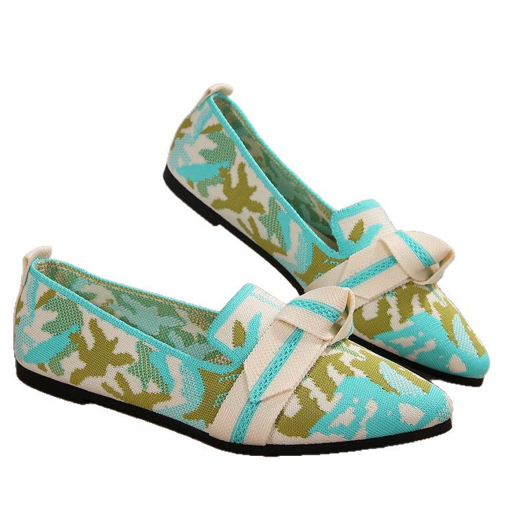 Damen elegante Slip-On Ballerinas mit modischem Knopfdetail EB