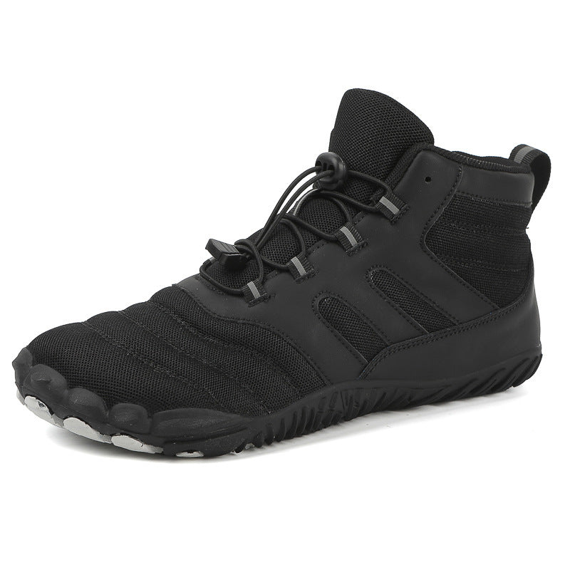 Unisex nan knöchelhoher barfußähnlicher Wassersportschuh mit Schnellzug-Schnürung und flexibler Profilsohle EB