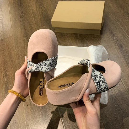 Damen Komfortable Clogs mit modischem Riemendesign EB