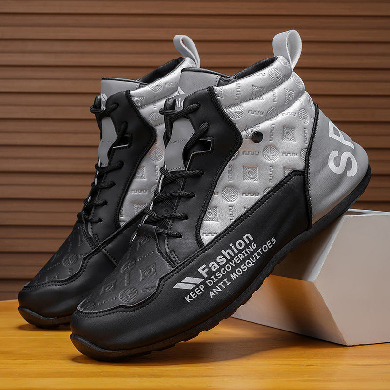 Damen Hohe Sneakers mit rutschfester Sohle und atmungsaktivem Obermaterial EB