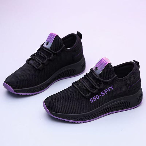 Damen Sportliche Lauf- und Freizeitschuhe mit atmungsaktivem Mesh-Obermaterial EB