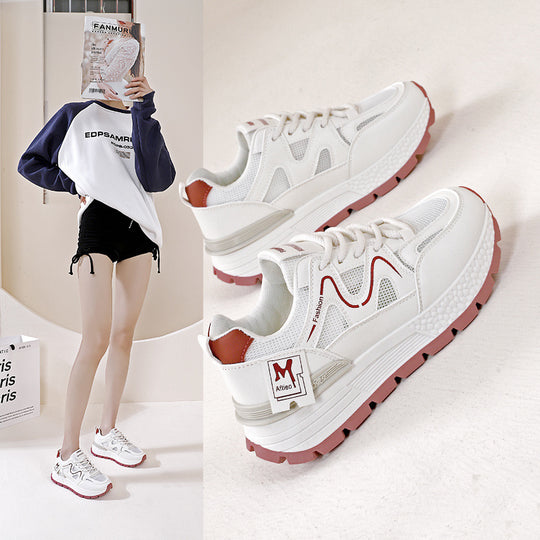 Damen Sportliche Lauf-Sneakers mit atmungsaktiver Mesh-Oberfläche und stabiler Sohle EB