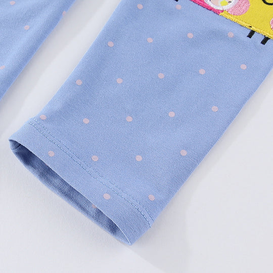 Mädchen Leggings mit fröhlichem Schneckenmotiv EB