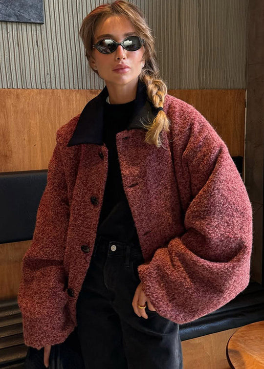 EB | Teddy Bouclé Jacke - Schicker Oversized-Stil