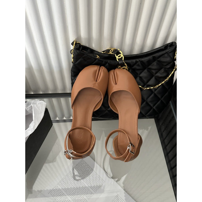 Damen schicke Slingback-Pumps mit modischem Glanz EB
