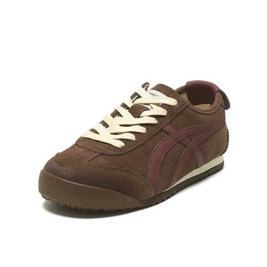 Damen Sportliche Sneaker aus hochwertigem Veloursleder mit sicherem Halt und bequemer Dämpfung EB