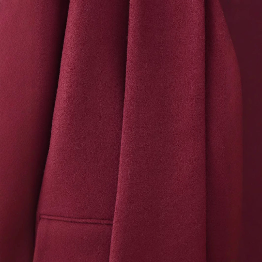 Damen elegante Blazerjacke mit schickem Schal EB