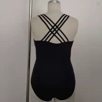 Damen Einteiler Badeanzug mit aufregendem Muster und Mesh-Details EB