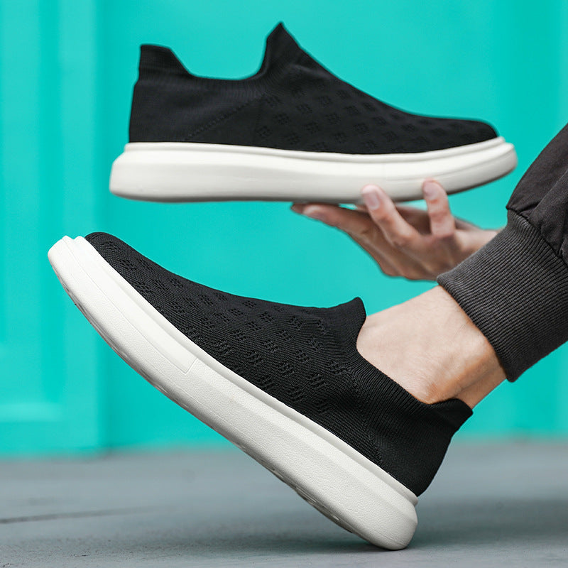 Damen Atmungsaktive Slip-On Sneakers mit elastischem Design EB