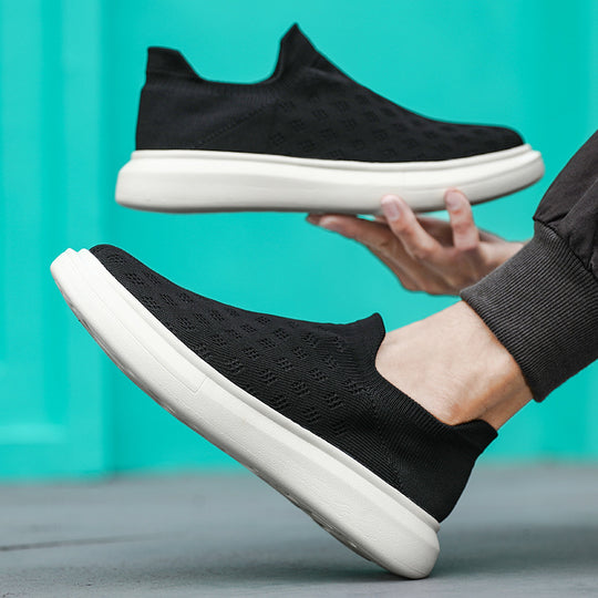 Unisex nan leichter Strick-Slipper mit perforierter Atmungsstruktur und dämpfender Leichtsohle EB