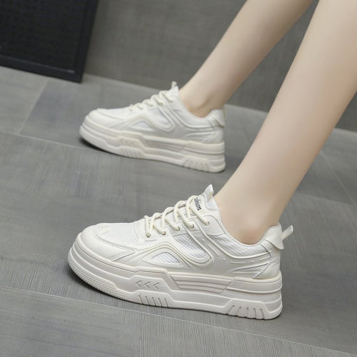 Damen modische Sneaker mit gepolsterter Sohle und innovativem Mesh-Obermaterial EB