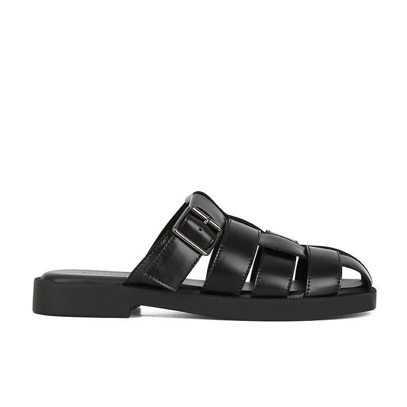 Damen komfortable Riemchen-Sandalen mit robustem Sohlenprofil und verstellbarem Schnallenverschluss EB