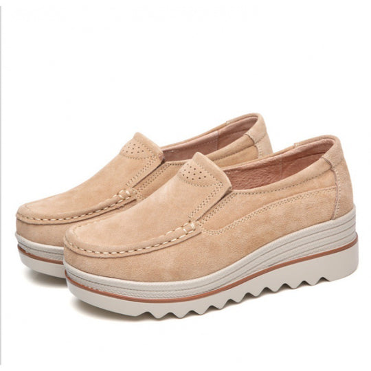 Damen Komfortable Slip-On Sneakers mit dämpfender Sohle EB