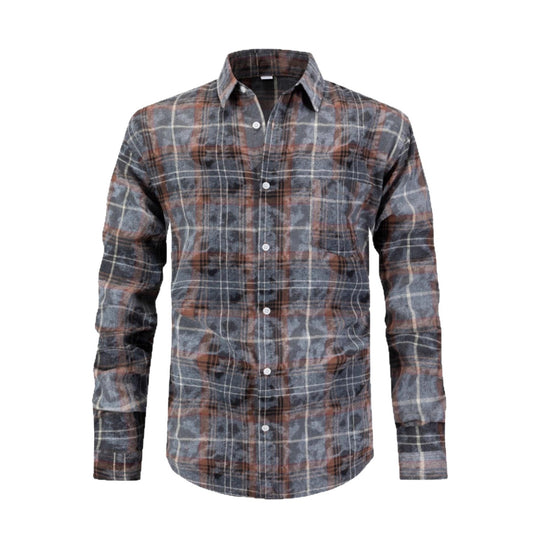 Herren Checkered Flanellhemd EB