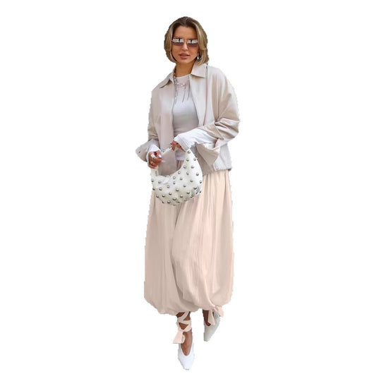 Damen elegante Sommerjacke mit lässigem Schnitt und lockeren Ärmeln EB