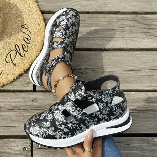 Damen sportliche Sandalen mit modischem Schnitt und atmungsaktiven Einsätzen EB
