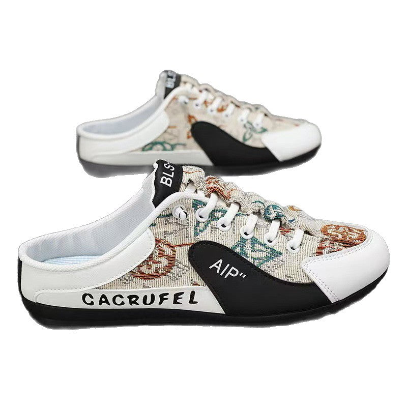 Damen bequeme Slip-On Sneakers mit rutschfester Sohle und atmungsaktivem Obermaterial EB