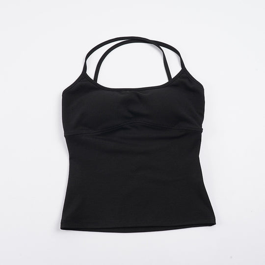 Damen Sportliches Spaghetti-Trägertop mit figurformenden Details EB