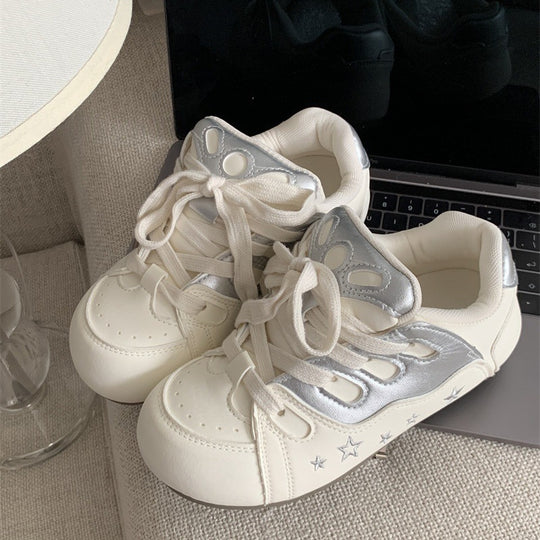Damen sportliche Sneakers mit verspielten Tiermotiven EB