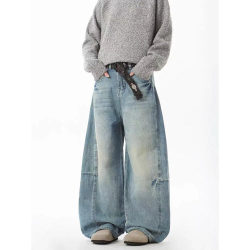 Damen Weit geschnittene Jeans im Urban-Style EB
