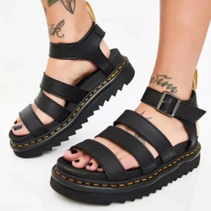 Damen Komfortable und trendige Riemchen-Sandalen EB