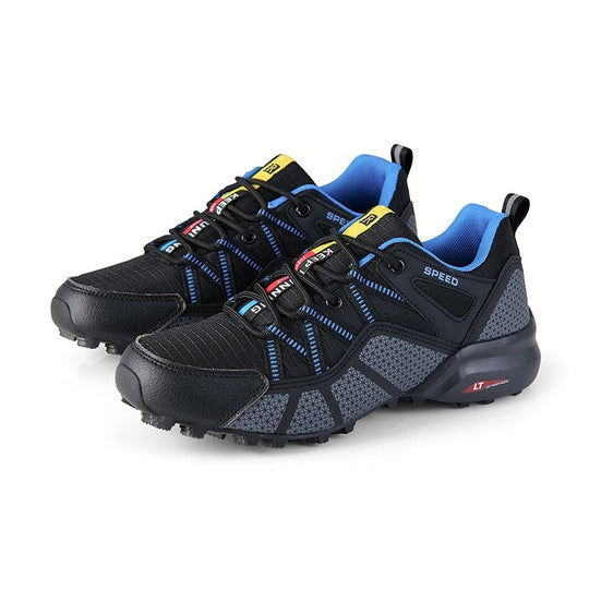 Herren nan robuster Trailrunning- und Outdoor-Sneaker mit griffiger Multiterrain-Profilsohle, verstärkter Zehenkappe und Bungee-Schnürung EB